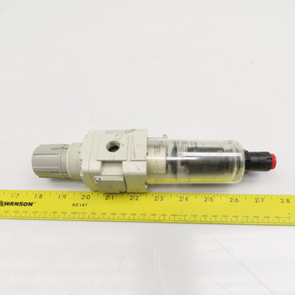 SMC AW30-N02BDE-Z-B 1/4" Air Pressure Filter Regulator Auto Drain 17-125PSI