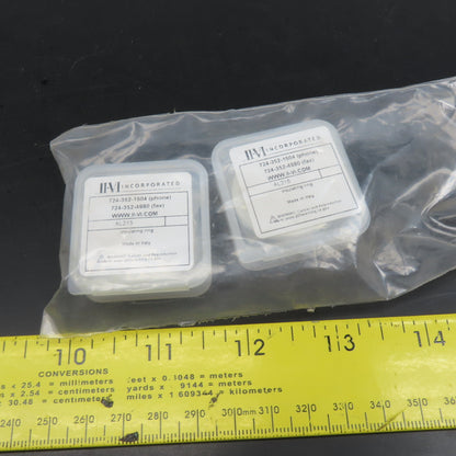 II-VI AL215 Ceramic Insulating Ring With Holes 32mm OD 5.5mm Thick Lot Of 2