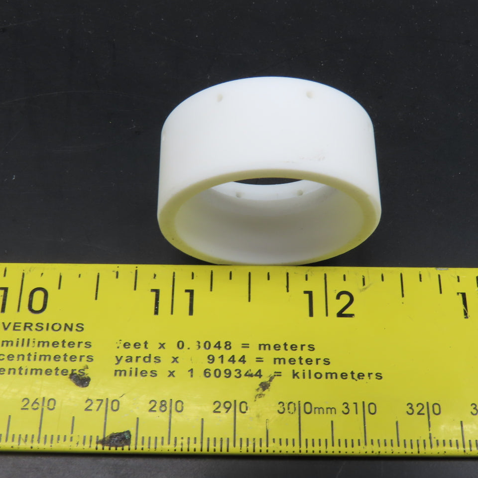 II-VI AL216 Ceramic Insulating Ring With Holes 34mm OD 15mm Thick