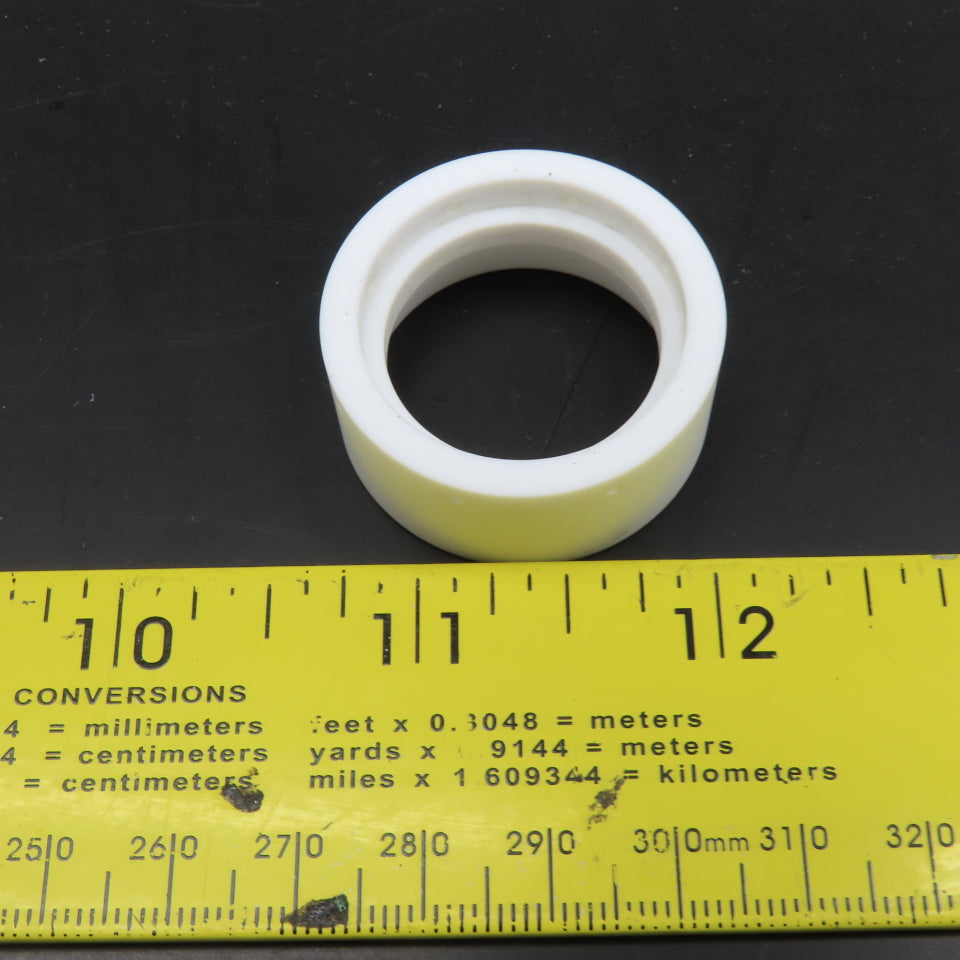 II-VI AL216 Ceramic Insulating Ring With Holes 34mm OD 15mm Thick