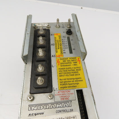 Indramat TDM 1-2-100-300-W1 AC Servo Controller 300VDC