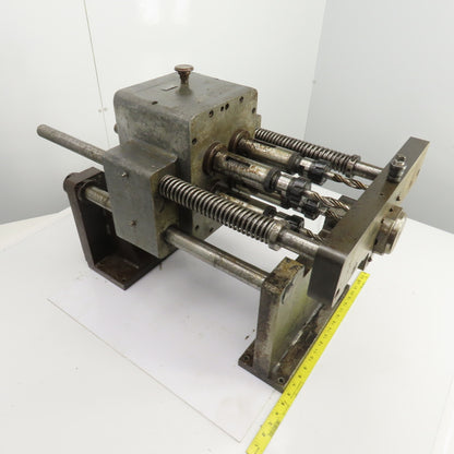 Wisconsin Drill Head 4 Spindle Drilling Head W/Smith Tool 107-222 Holders