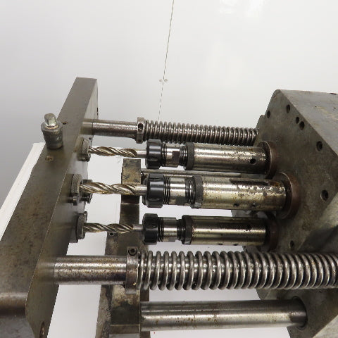 Wisconsin Drill Head 4 Spindle Drilling Head W/Smith Tool 107-222 Holders