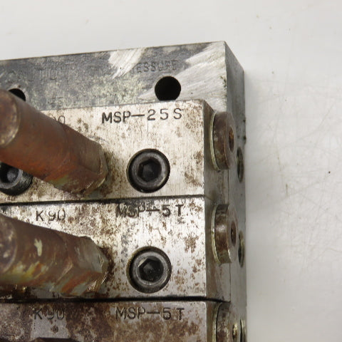 Trabon Lubriquip MSP-25S MSP-5T Lubrication Distribution Valve Manifold Lot Of 2