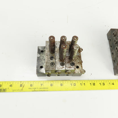Trabon Lubriquip MSP-25S MSP-5T Lubrication Distribution Valve Manifold Lot Of 2