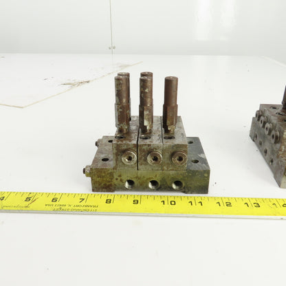 Trabon Lubriquip MSP-25S MSP-5T Lubrication Distribution Valve Manifold Lot Of 2