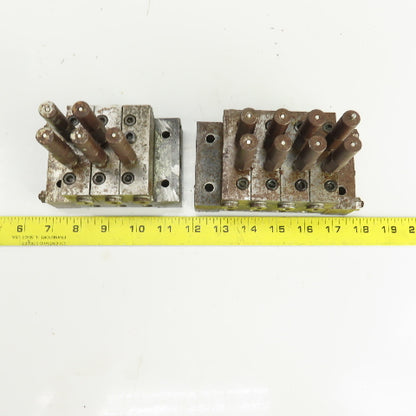 Trabon Lubriquip MSP-25S MSP-5T Lubrication Distribution Valve Manifold Lot Of 2