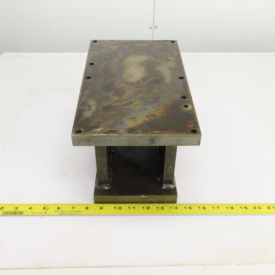 14" x 8" x 7-1/2"H Angled 5° Steel Riser Block Setup Fixture 7/8" Thick