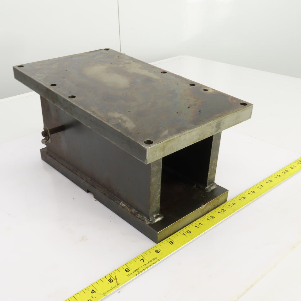 14" x 8" x 7-1/2"H Angled 5° Steel Riser Block Setup Fixture 7/8" Thick