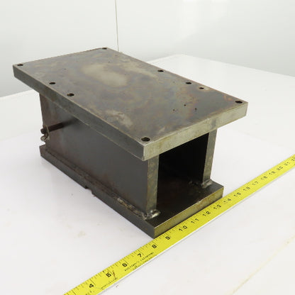 14" x 8" x 7-1/2"H Angled 5° Steel Riser Block Setup Fixture 7/8" Thick