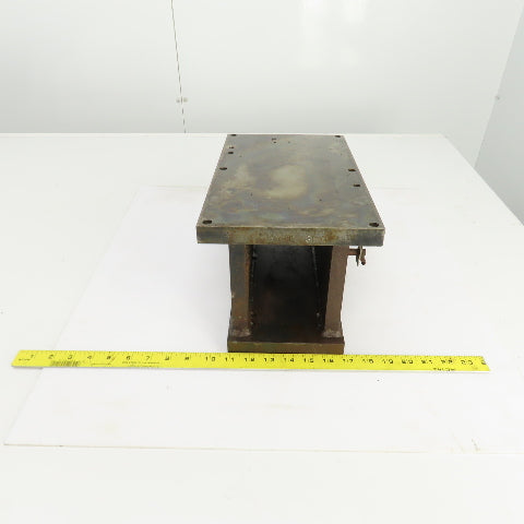 14" x 8" x 7-1/2"H Angled 5° Steel Riser Block Setup Fixture 7/8" Thick