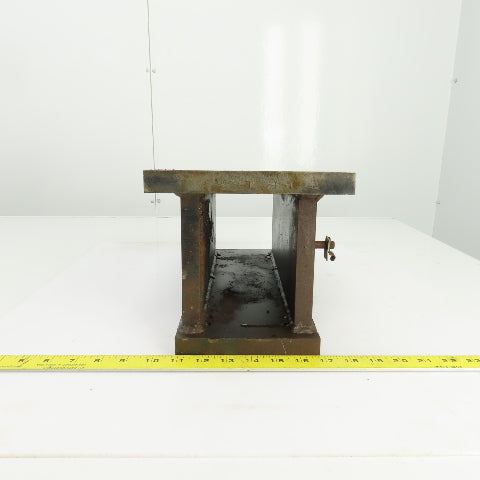 14" x 8" x 7-1/2"H Angled 5° Steel Riser Block Setup Fixture 7/8" Thick
