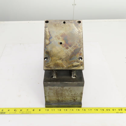 8" x 6" x 10-7/8" H Angled 33° Steel Riser Block Setup Fixture 7/8" Thick