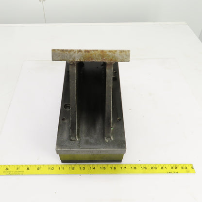 8" x 6" x 10-7/8" H Angled 33° Steel Riser Block Setup Fixture 7/8" Thick