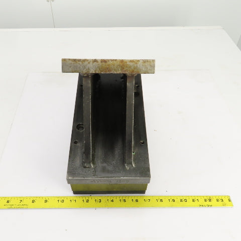 8" x 6" x 10-7/8" H Angled 33° Steel Riser Block Setup Fixture 7/8" Thick
