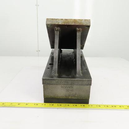 8" x 6" x 10-7/8" H Angled 33° Steel Riser Block Setup Fixture 7/8" Thick
