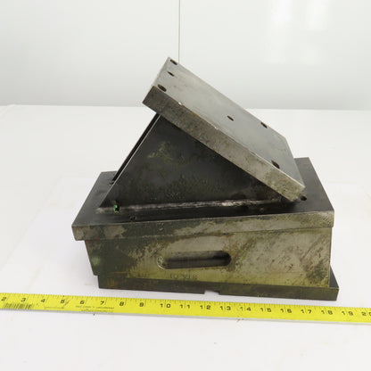 8" x 6" x 10-7/8" H Angled 33° Steel Riser Block Setup Fixture 7/8" Thick