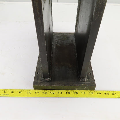 12" x 8" x 15" H  Steel Riser Machinist Block Setup Support Fixture 1-1/8" Thick