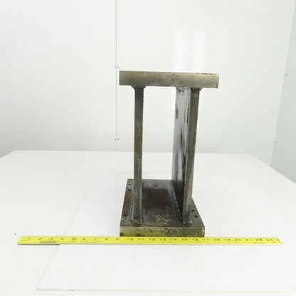 12" x 8" x 15" H  Steel Riser Machinist Block Setup Support Fixture 1-1/8" Thick