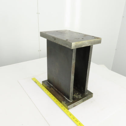 12" x 8" x 15" H  Steel Riser Machinist Block Setup Support Fixture 1-1/8" Thick