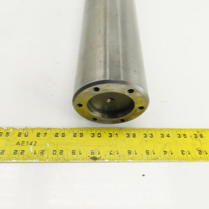 3.9200" OD Steel Machine Cylinder W/Flat Spots 24-7/16" OAL W/0.450" Key Way