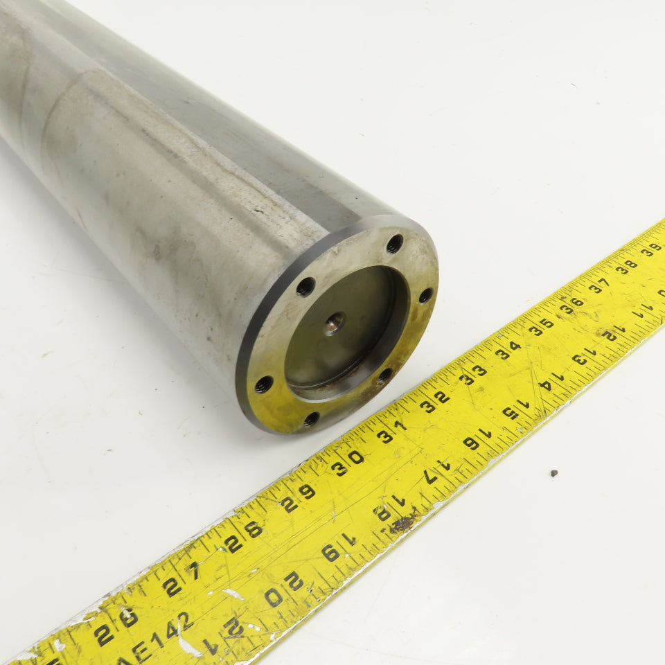 3.9200" OD Steel Machine Cylinder W/Flat Spots 24-7/16" OAL W/0.450" Key Way