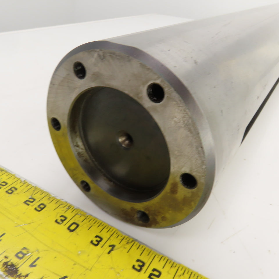 3.9200" OD Steel Machine Cylinder W/Flat Spots 24-7/16" OAL W/0.450" Key Way