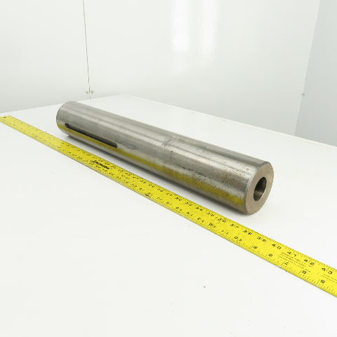 3.9200" OD Steel Machine Cylinder W/Flat Spots 24-7/16" OAL W/0.450" Key Way
