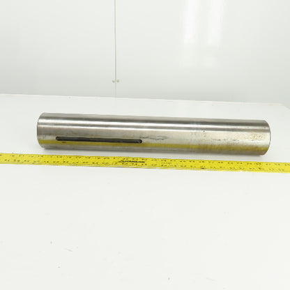 3.9200" OD Steel Machine Cylinder W/Flat Spots 24-7/16" OAL W/0.450" Key Way
