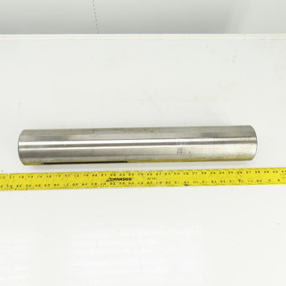 3.9200" OD Steel Machine Cylinder W/Flat Spots 24-7/16" OAL W/0.450" Key Way