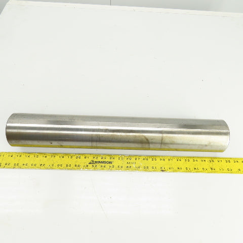3.9200" OD Steel Machine Cylinder W/Flat Spots 24-7/16" OAL W/0.450" Key Way