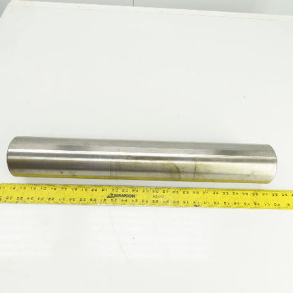 3.9200" OD Steel Machine Cylinder W/Flat Spots 24-7/16" OAL W/0.450" Key Way