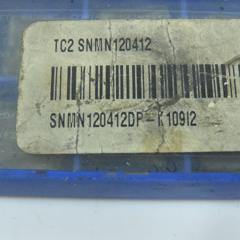 Sumitomo SNMN120412DP-K10912 Indexable Carbide Insert Lot of 9