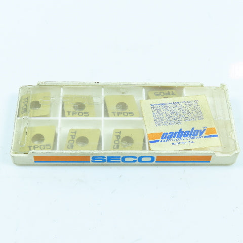Seco CNMA120412 P05/K10 Indexable Carbide Insert Lot of 8