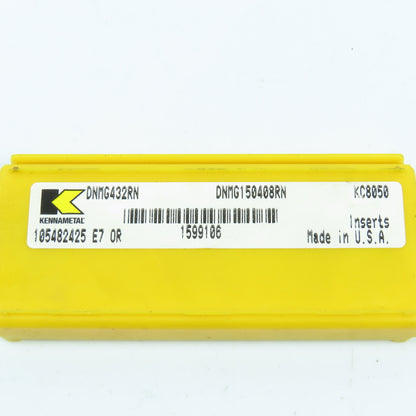 Kennametal DNMG432RN K8050 Indexable Carbide Insert Lot of 4
