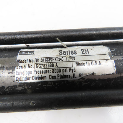Parker CCP2HKT24C Series 2H Hydraulic Cylinder 1-1/2" Bore 11" Stroke 3000 PSI