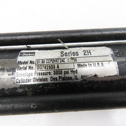 Parker CCP2HKT24C Series 2H Hydraulic Cylinder 1-1/2" Bore 11" Stroke 3000 PSI
