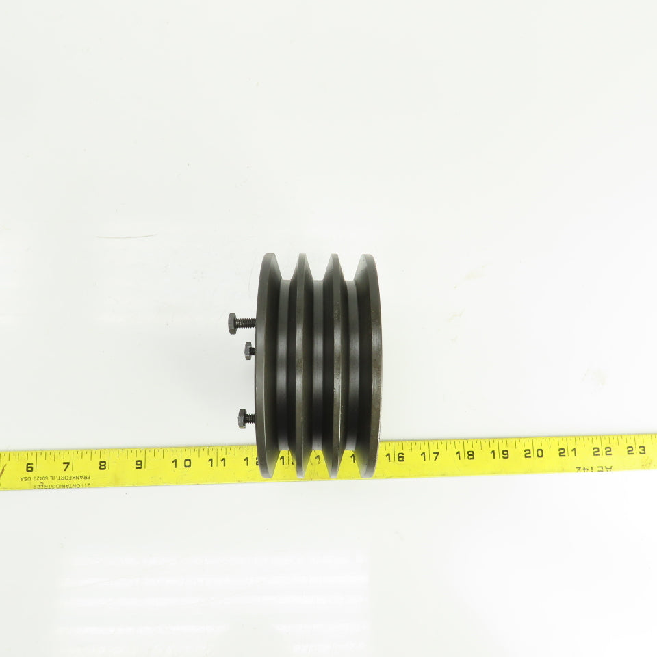 Martin 3B 5.0 SD 3 Groove Pulley Sheave 5.35" OD 1-1/8" Bore 2-1/2" Wide