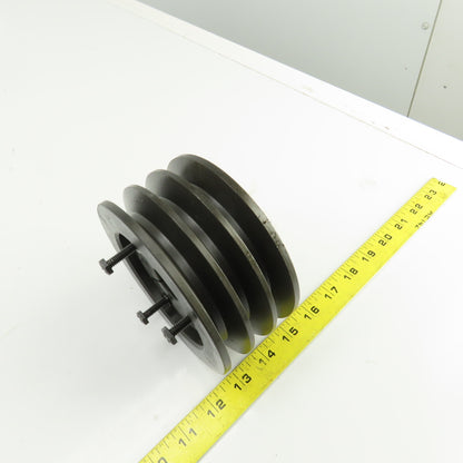 Martin 3B 5.0 SD 3 Groove Pulley Sheave 5.35" OD 1-1/8" Bore 2-1/2" Wide