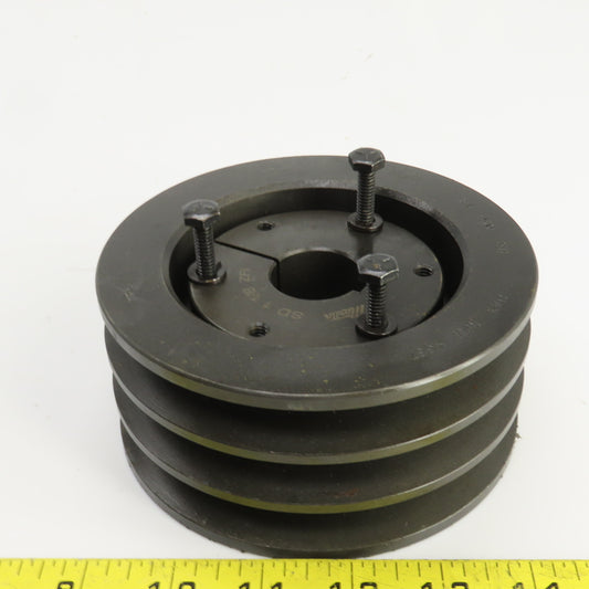 Martin 3B 5.0 SD 3 Groove Pulley Sheave 5.35" OD 1-1/8" Bore 2-1/2" Wide