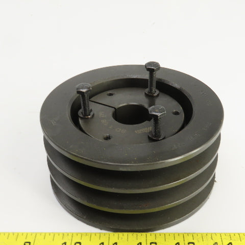 Martin 3B 5.0 SD 3 Groove Pulley Sheave 5.35" OD 1-1/8" Bore 2-1/2" Wide
