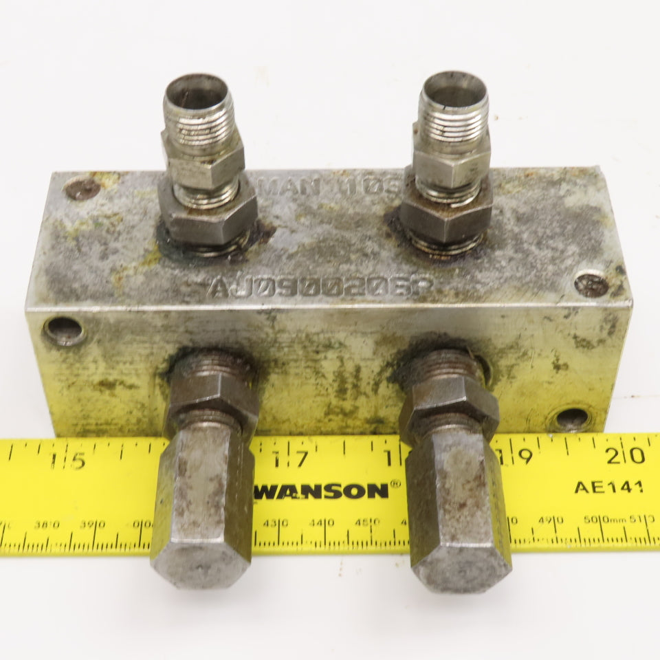 Daman AJ0900206P Aluminum Junction Block Header 2 Station