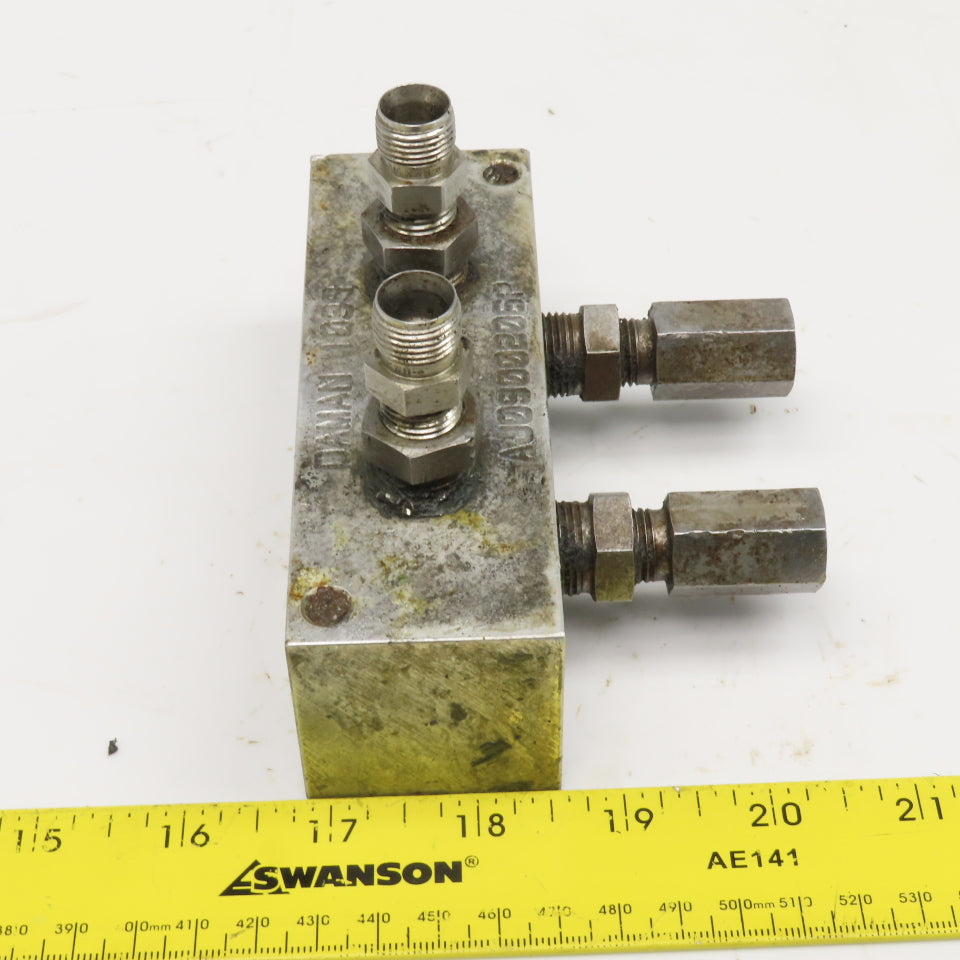 Daman AJ0900206P Aluminum Junction Block Header 2 Station