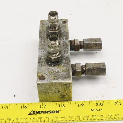 Daman AJ0900206P Aluminum Junction Block Header 2 Station