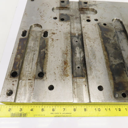 20" L x 13-1/4" W Machined Steel Fixture Set Up Jig Plate 1-1/2" Thick