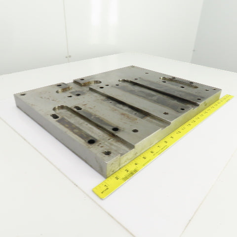 20" L x 13-1/4" W Machined Steel Fixture Set Up Jig Plate 1-1/2" Thick