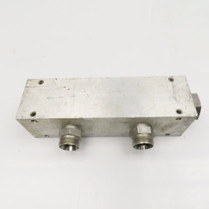 Aluminum Block Hydraulic Manifold 6 Port Parallel