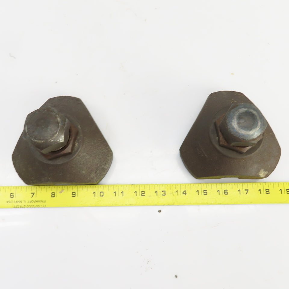 CNC Cast Iron Foundation Block & Jack Screw Leveling Feet 4-5" Adjustment Lot/2