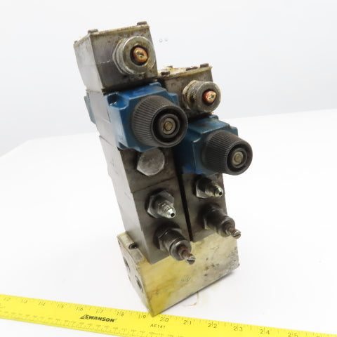 Vickers DG4V-3-2N-M-WLB-40 Hydraulic Valve Manifold Assembly