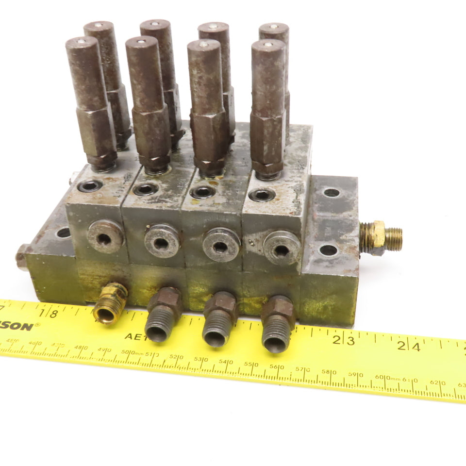 Trabon Lubriquip MSP-5T MSP-10T Modular Lubrication Divider Valve Assembly